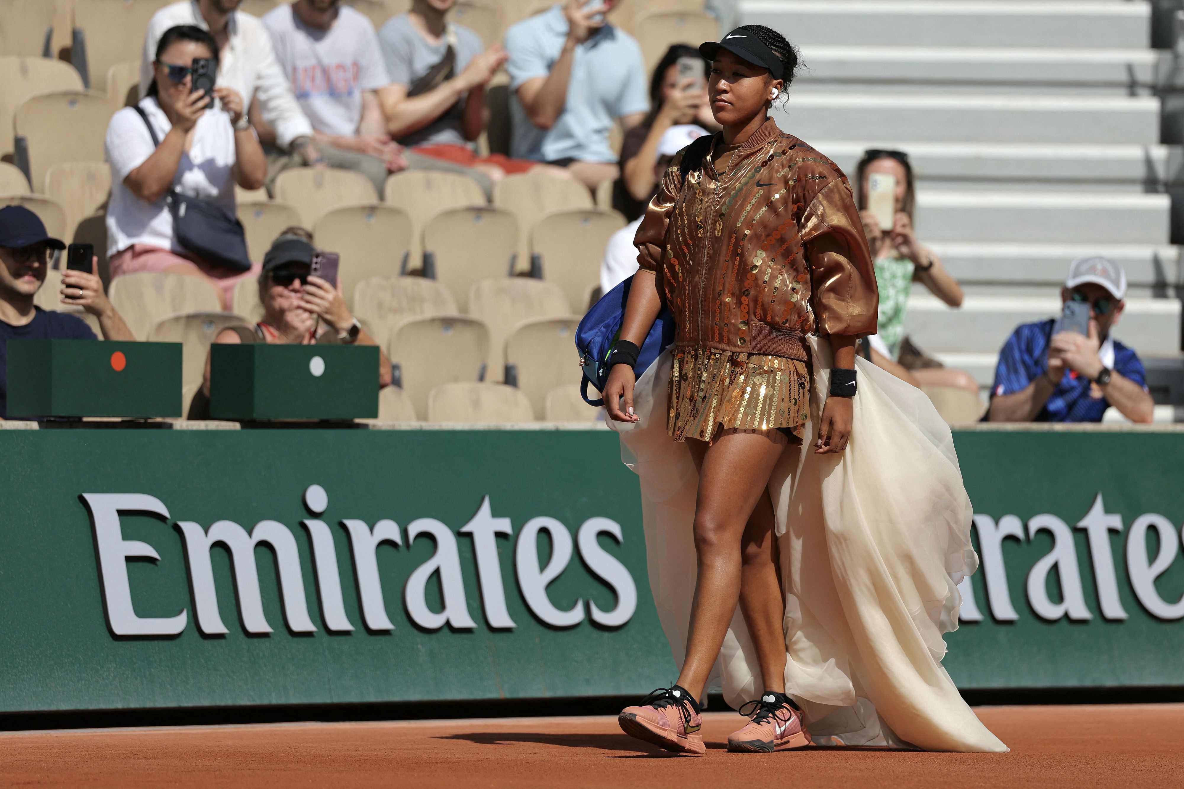 © Afp | Roland Garros 2026, un look in campo di Naomi Osaka