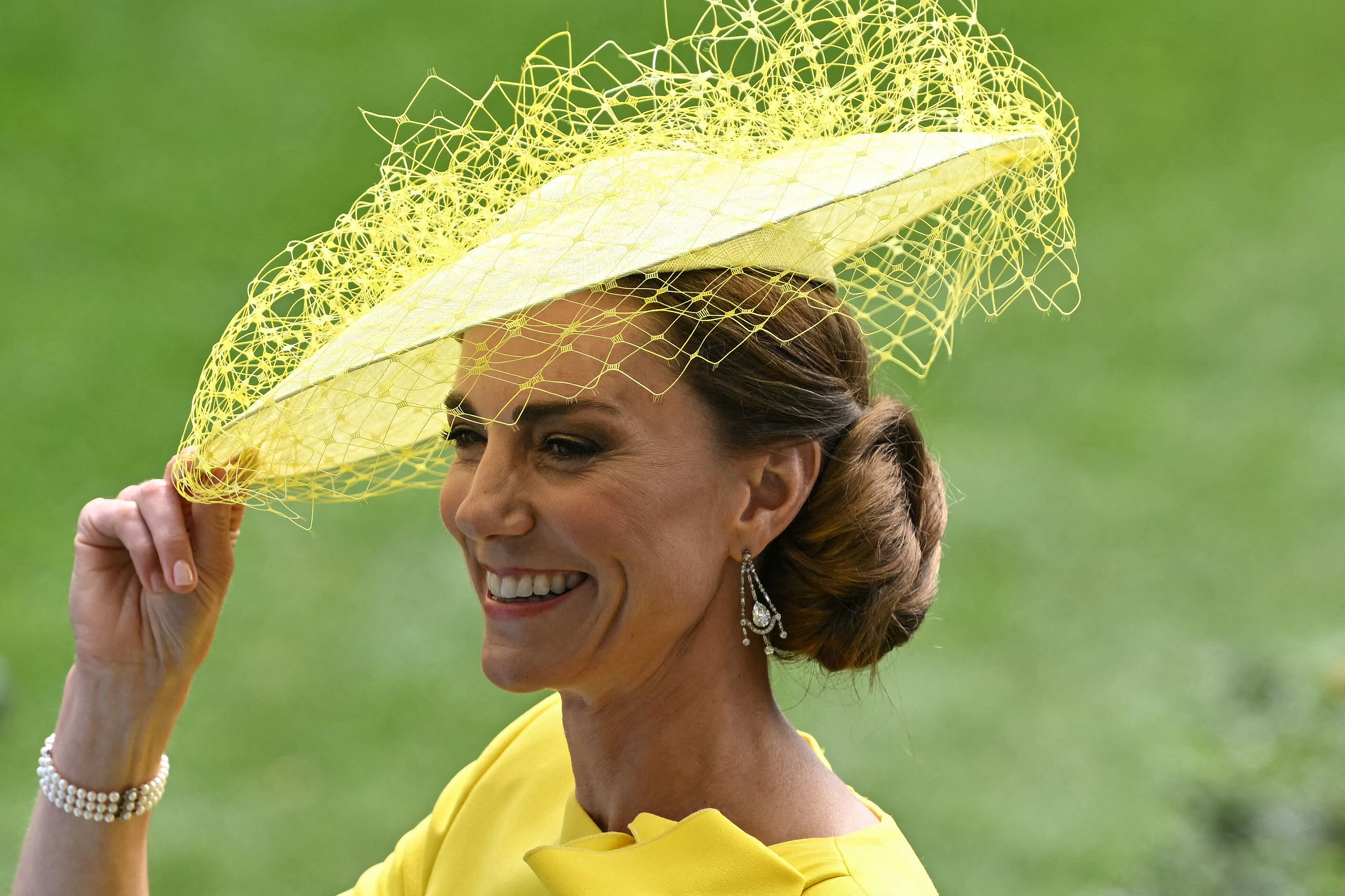 © Afp | Il look giallo luminoso scelto dalla principessa del Galles Kate Middleton per il suo ritorno al Royal Ascot 2026