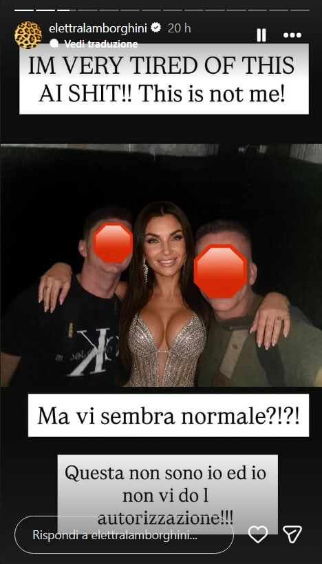 © Instagram | Lo sfogo di Elettra Lamborghini contro chi modifica le sue foto