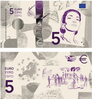 © Bce | Sulle banconote da 5 euro ci sarebbe il soprano Maria Callas