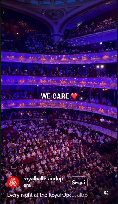 © Instagram |  La replica di Royal Ballet and Opera