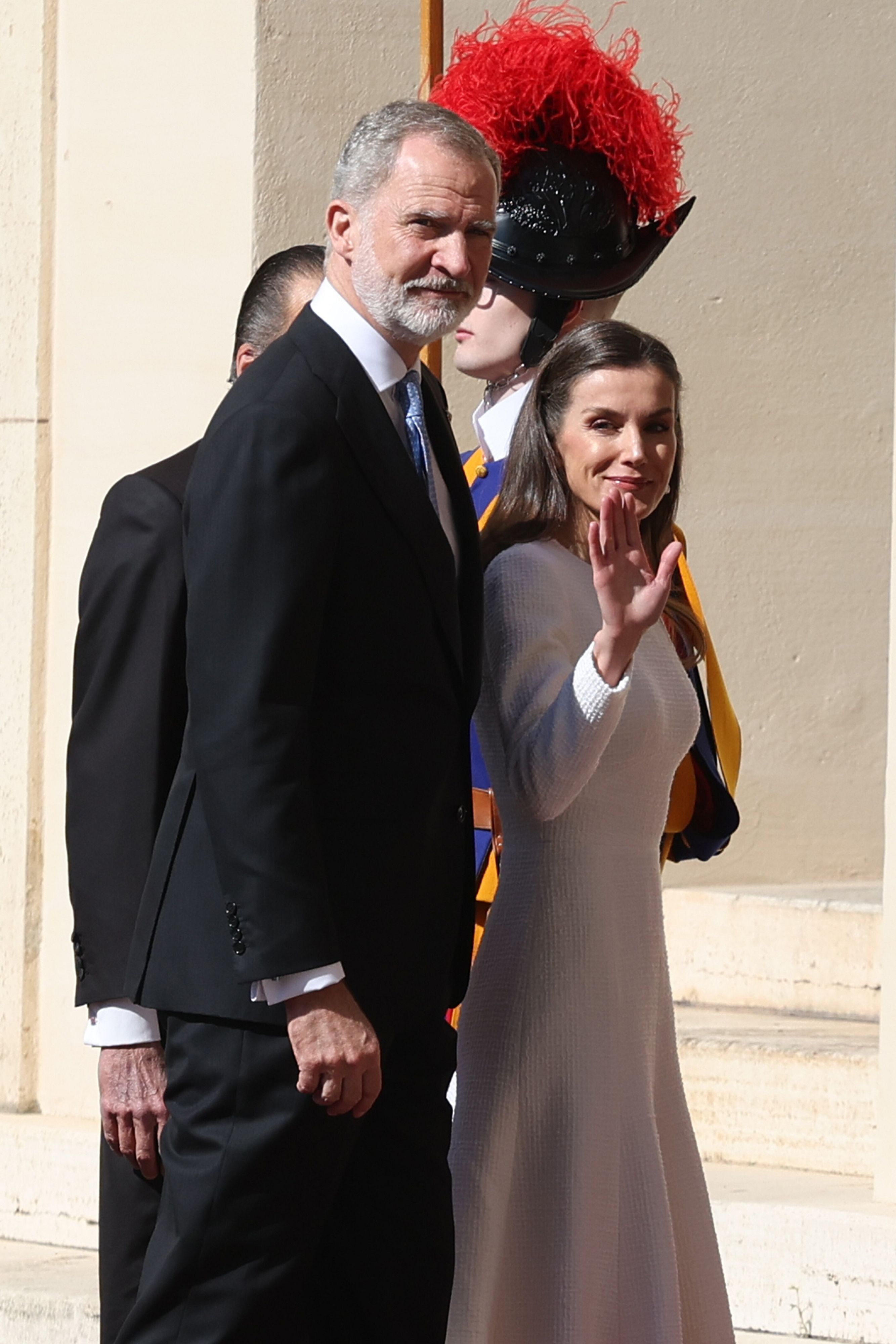 © IPA | Re Felipe VI di Spagna e la regina Letizia all'arrivo in Vaticano per incontrare Papa Leone XIV