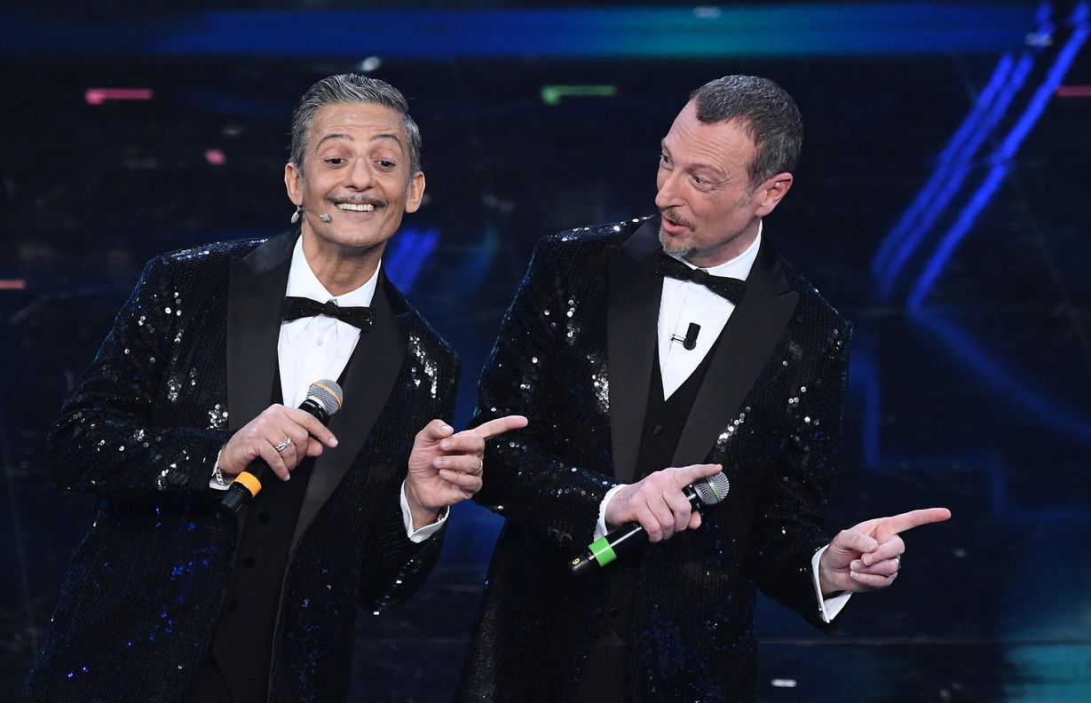 © Ansa  | Sanremo 2021 | Fiorello e Amadeus