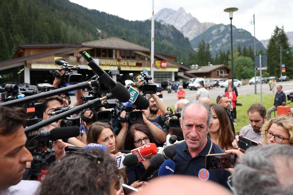 © Ansa  | Il presidente della Regione Veneto Luca Zaia a Canazei