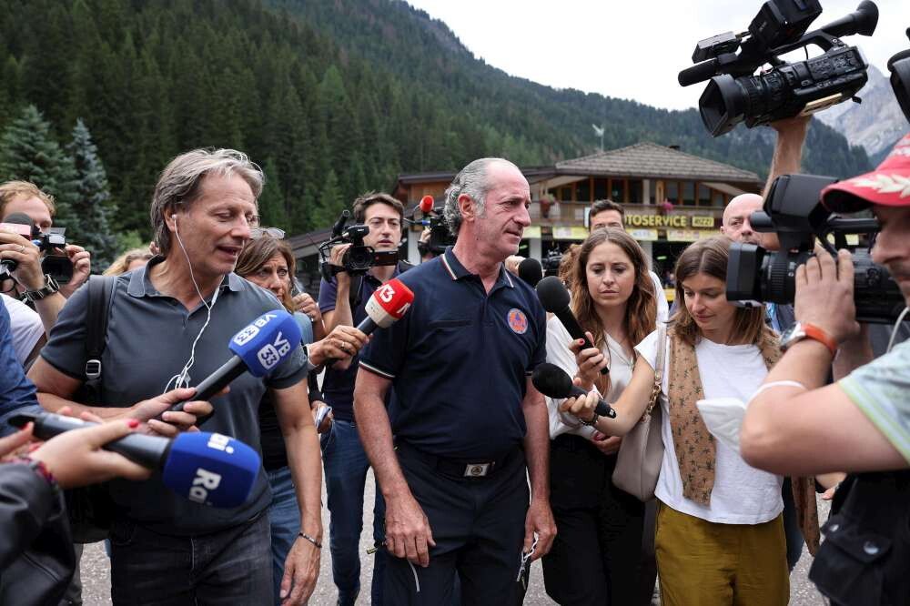 © Ansa  | Il presidente della Regione Veneto Luca Zaia a Canazei