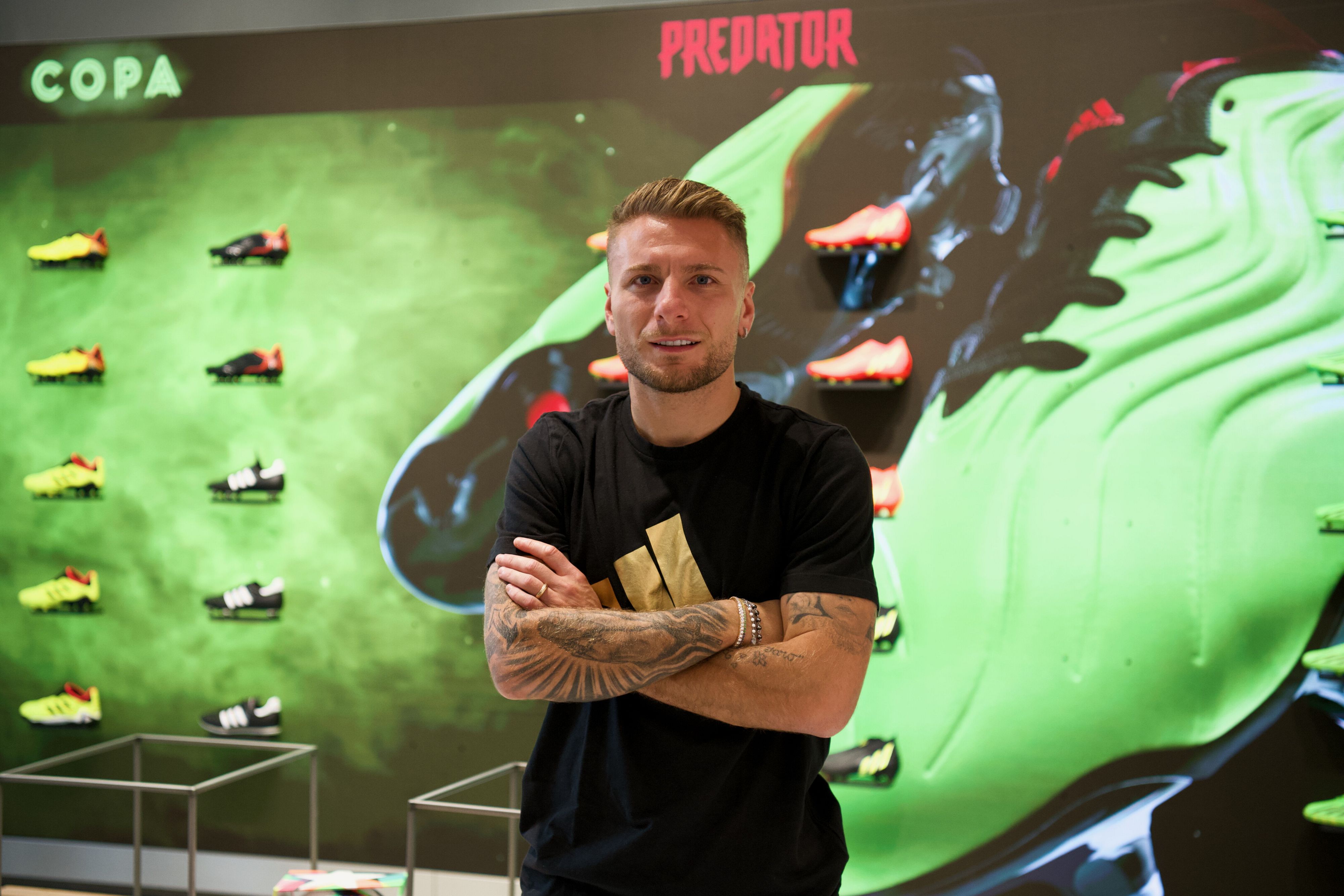 © Ufficio stampa  | #Romaispossible: il nuovo brand center di Adidas | Nella foto, Ciro Immobile