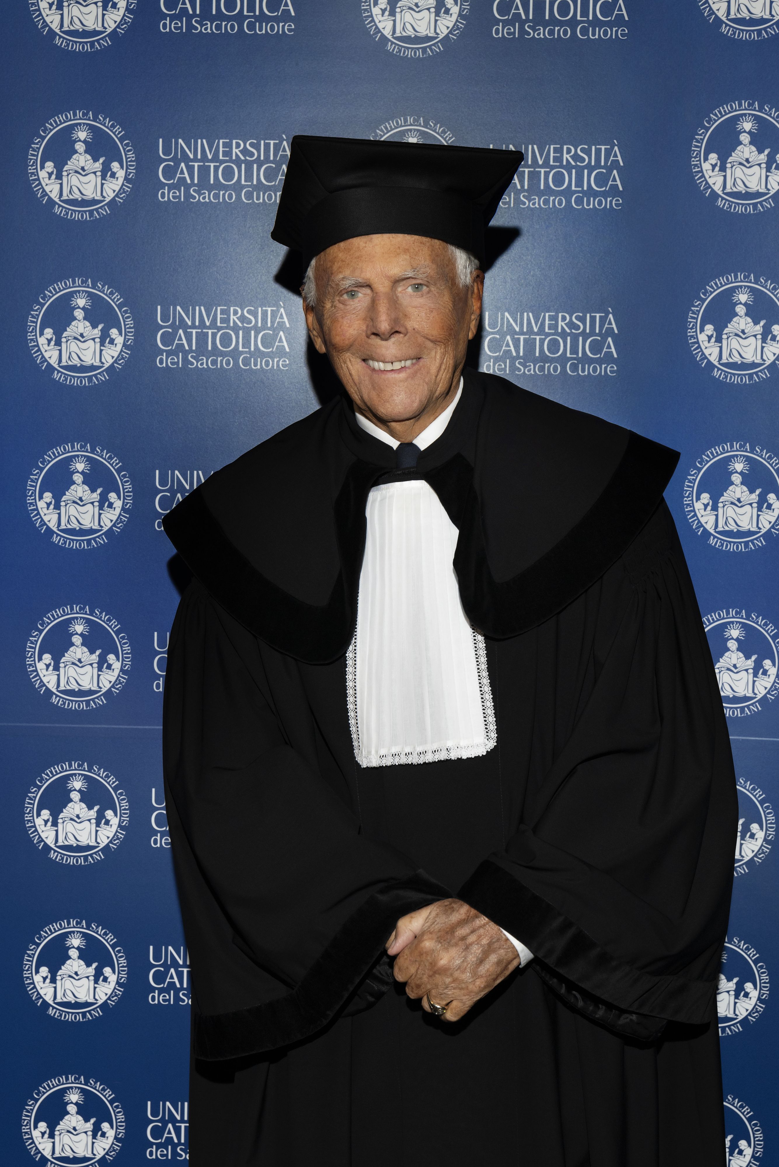 © Ufficio stampa  | A Giorgio Armani la laurea honoris causa in Global Business Management all'Università Cattolica di Piacenza (Credit: SGP)