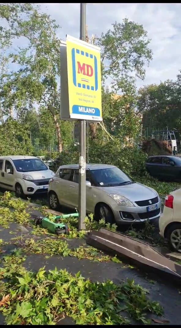 © IPA  | Maltempo a Milano, la devastazione in viale Argonne 