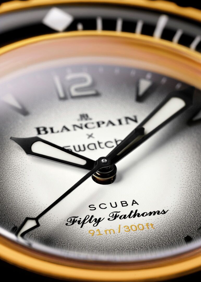 © Ufficio stampa  | Blancpain x Swatch: la collezione Bioceramic Scuba Fifty Fathoms | Disponibile solo negli Swatch store selezionati. Acquisto limitato a un modello al giorno per persona 