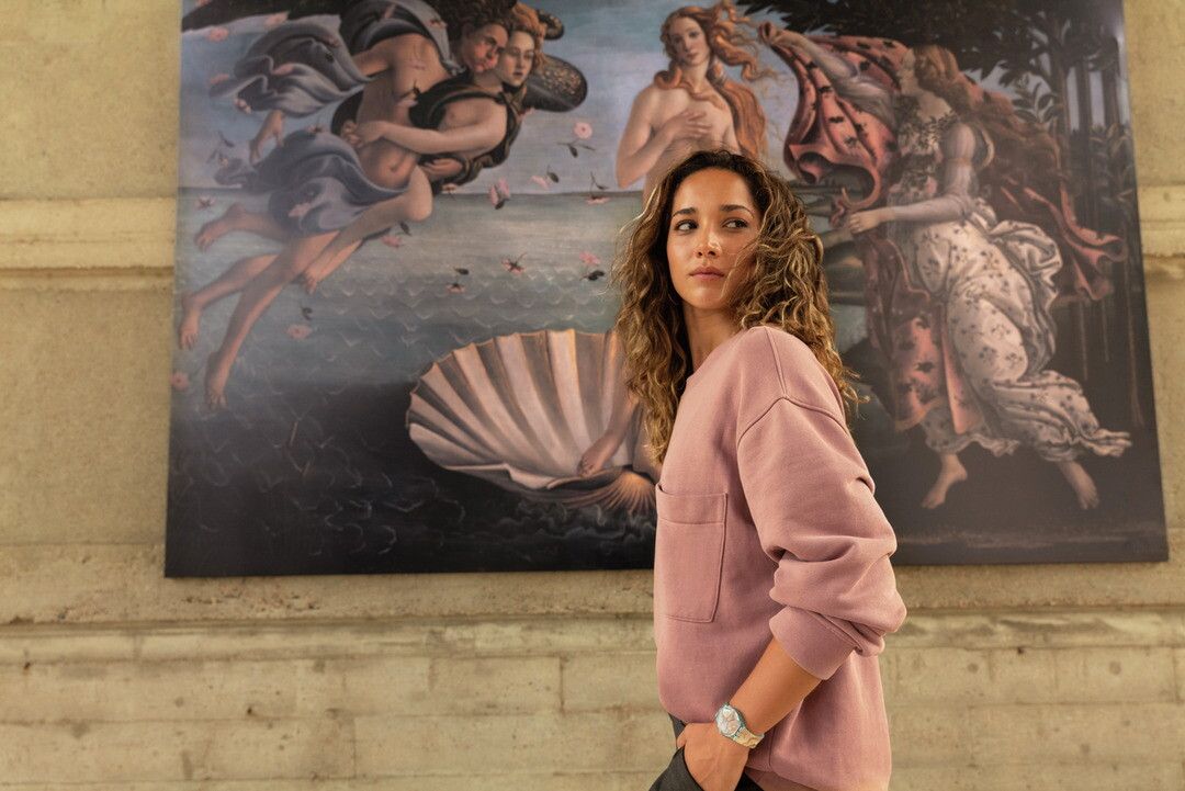 © Ufficio stampa  | Swatch Art Journey, "Swatch x Le Gallerie degli Uffizi" | Nascita di Venere, di Sandro Botticelli. La maison riproduce la tessitura del dipinto originario con straordinaria aderenza e qualità