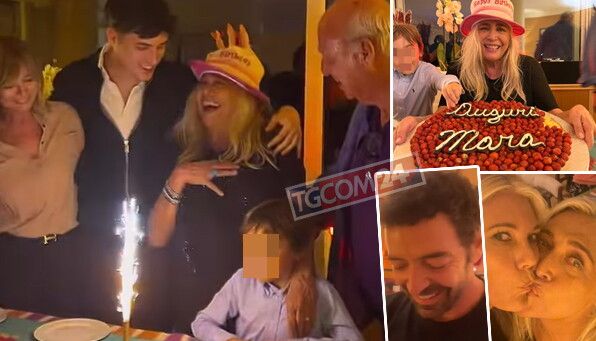 Mara Venier festa di compleanno casalinga per i 73 anni
