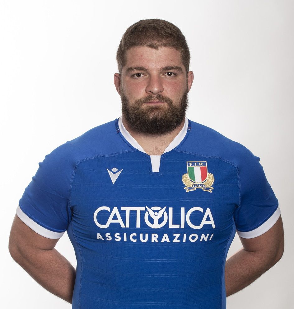 © Federazione Italiana Rugby  | Pietro Ceccarelli (Roma, 16 febbraio 1992). Dal 2020 pilone del Brive. 11 caps con l'Italrugby. 