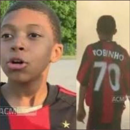 Mbappe fa sognare i tifosi del Milan da bambino giocava con la maglia rossonera di Robinho