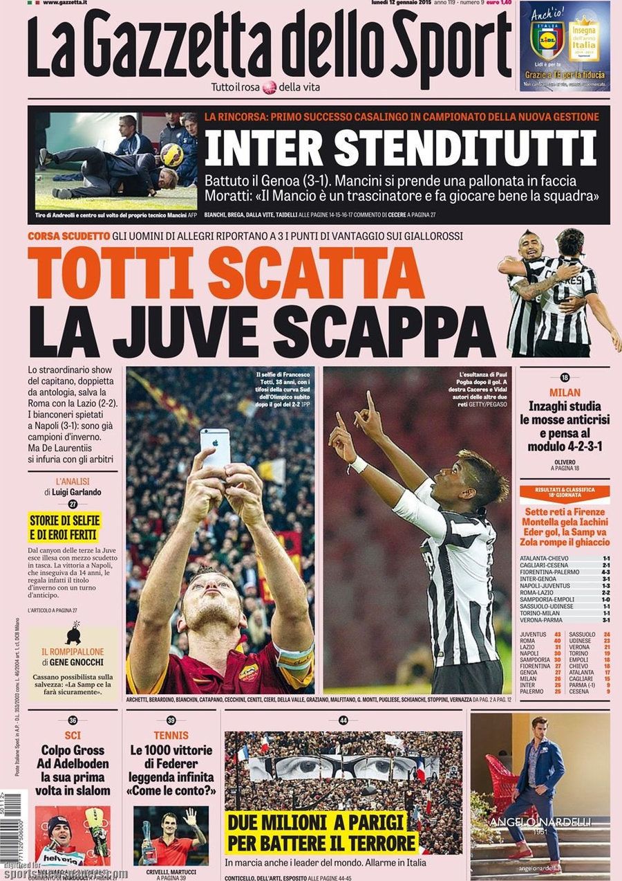 © sportmediaset  | La Gazzetta dello Sport