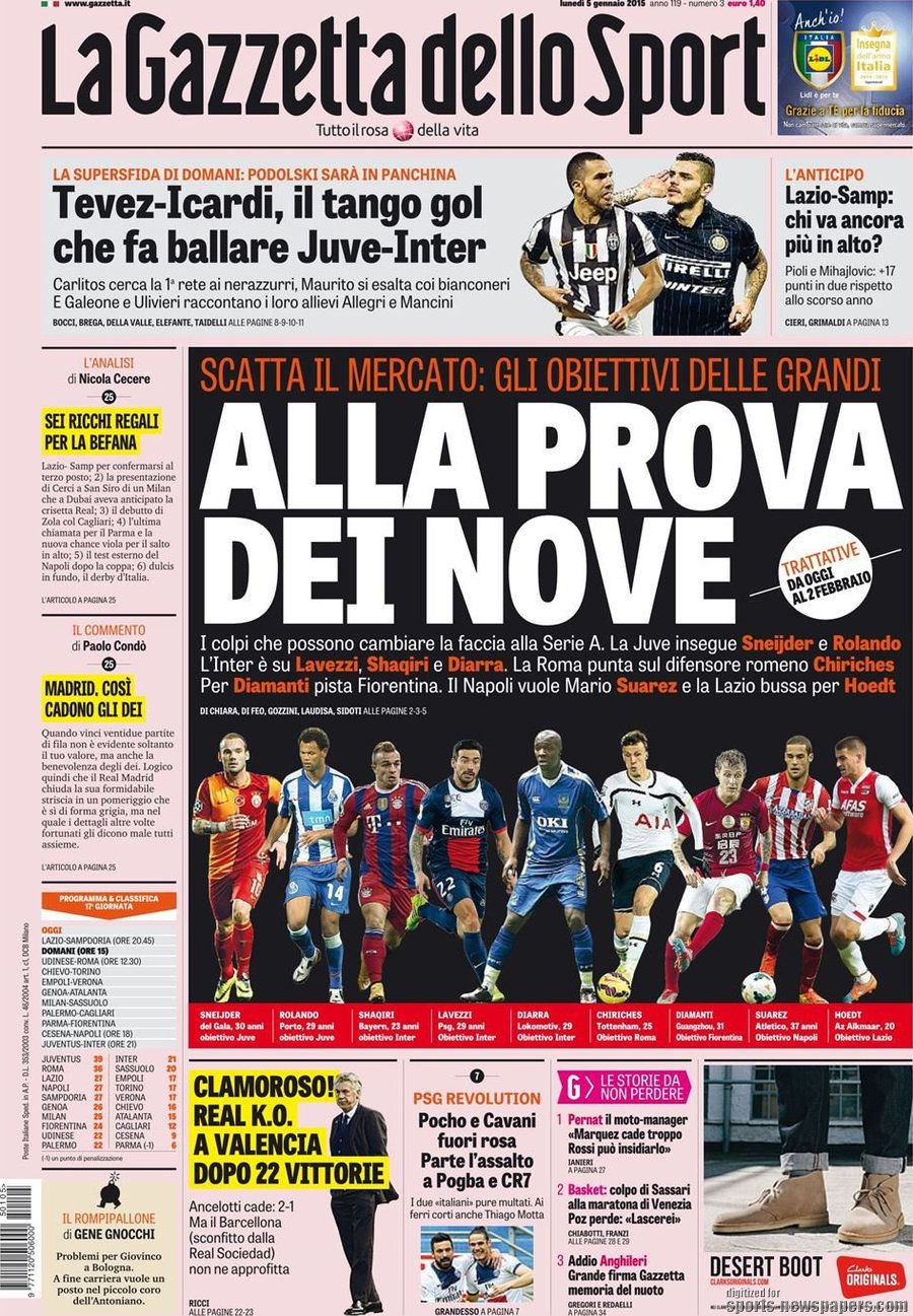 © sportmediaset  | La Gazzetta dello Sport
