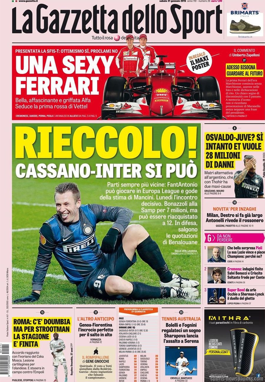 © sportmediaset  | La Gazzetta dello Sport