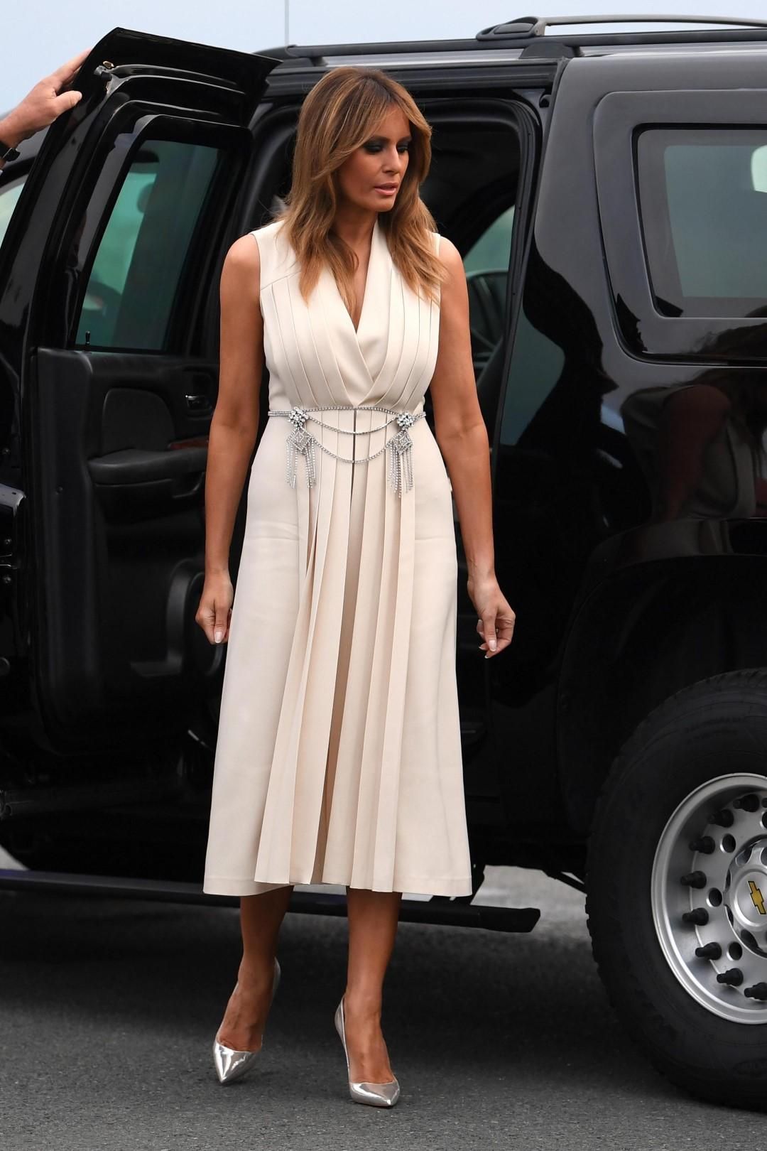 © ansa  | Melania Trump in bianco a Biarritz, nei giorni dell'ultimo G7