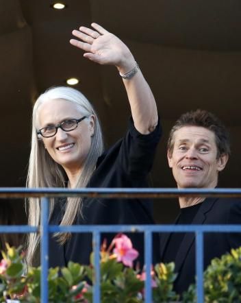 © ansa  | Jane Campion con Willem Defoe