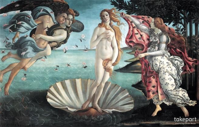 © dal-web  | Botticelli - La nascita di Venere, 1486