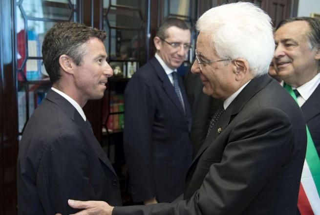 © ansa  | Palermo, Manfredi Borsellino con Sergio Mattarella