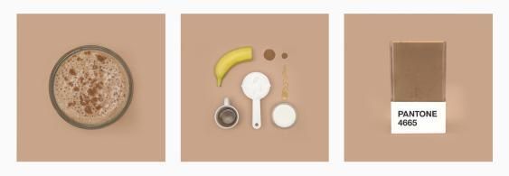 © tgcom24  | Smoothie banana e caffè - 4665. Non stiamo dando i numeri: è il numero del PANTONE creato a partire da banana  e caffè. 