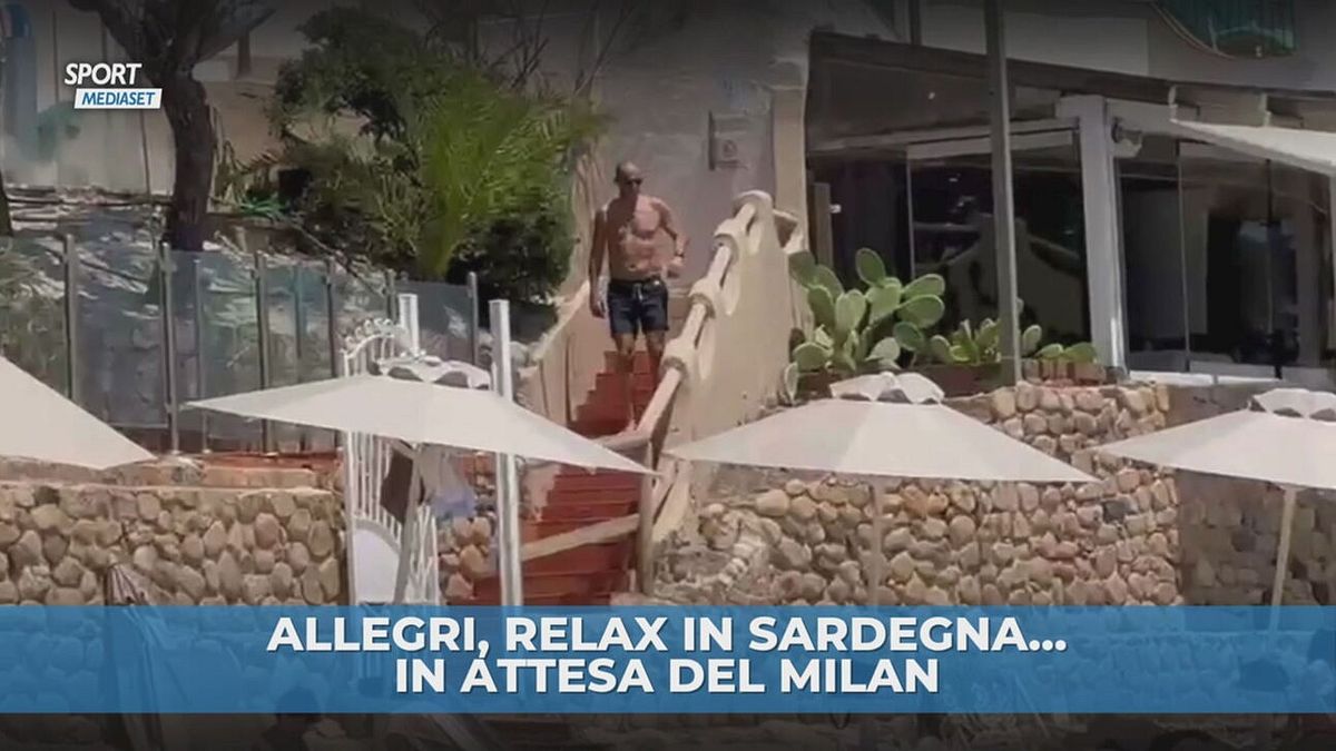 Allegri, relax in Sardegna