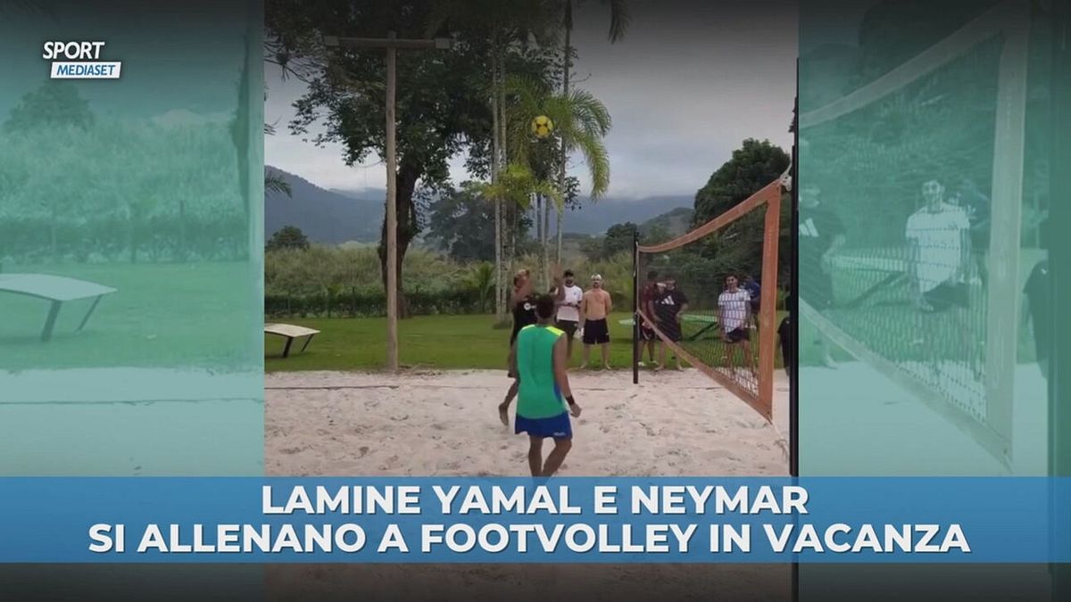 La coppia dei sogni a Footvolley: Yamal e Neymar
