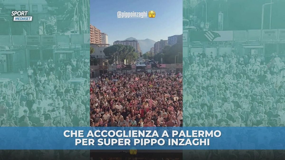 Pippo Inzaghi, che accoglienza a Palermo