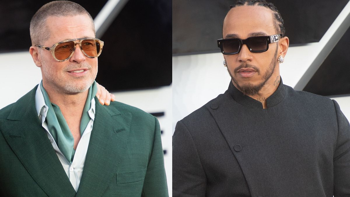 Brad Pitt e Lewis Hamilton alla premiere di "F1 The Movie" a Londra