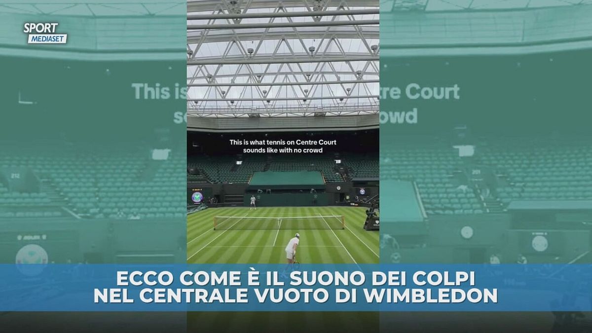 Wimbledon senza pubblico è da brividi