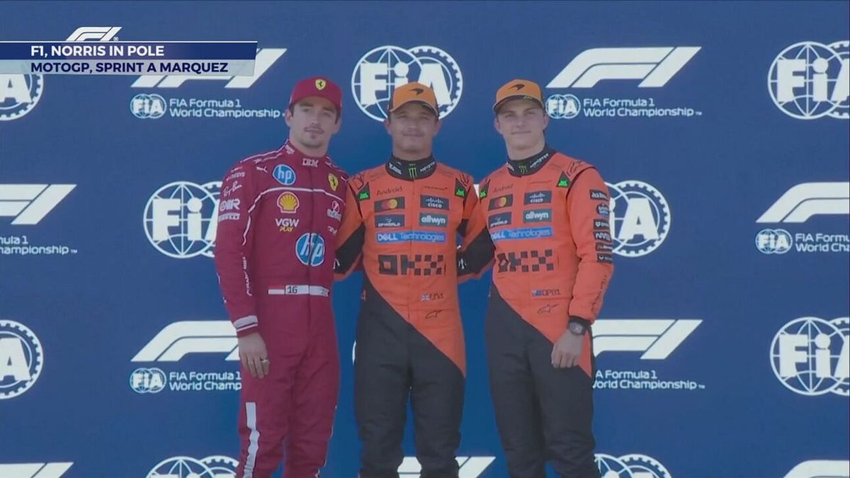 F1, Norris in Pole e Leclerc in prima fila