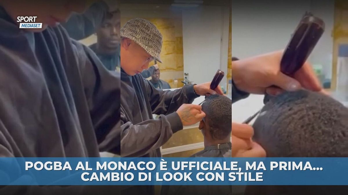 Pogba al Monaco, che look