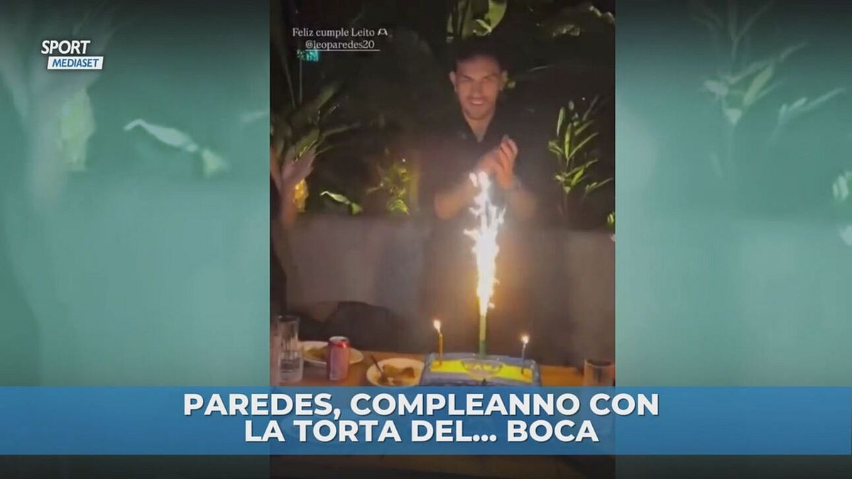 Paredes, compleanno a tinte Boca