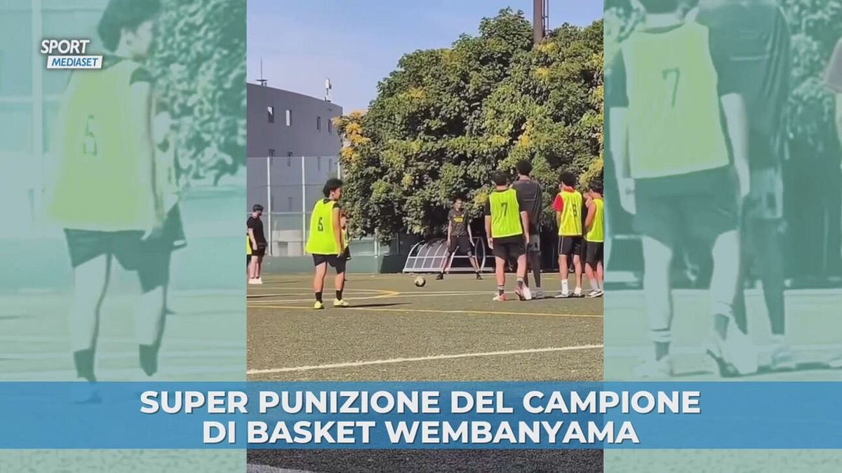 Super punizione di Wembanyama