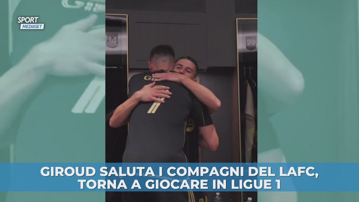Giroud saluta i compagni del LAFC