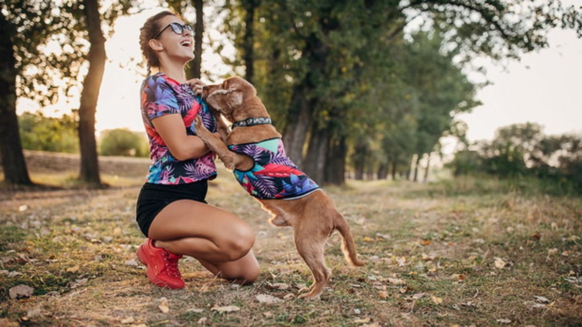 Nel bosco con il cucciolo, in "matchy-matchy"  con il nostro look