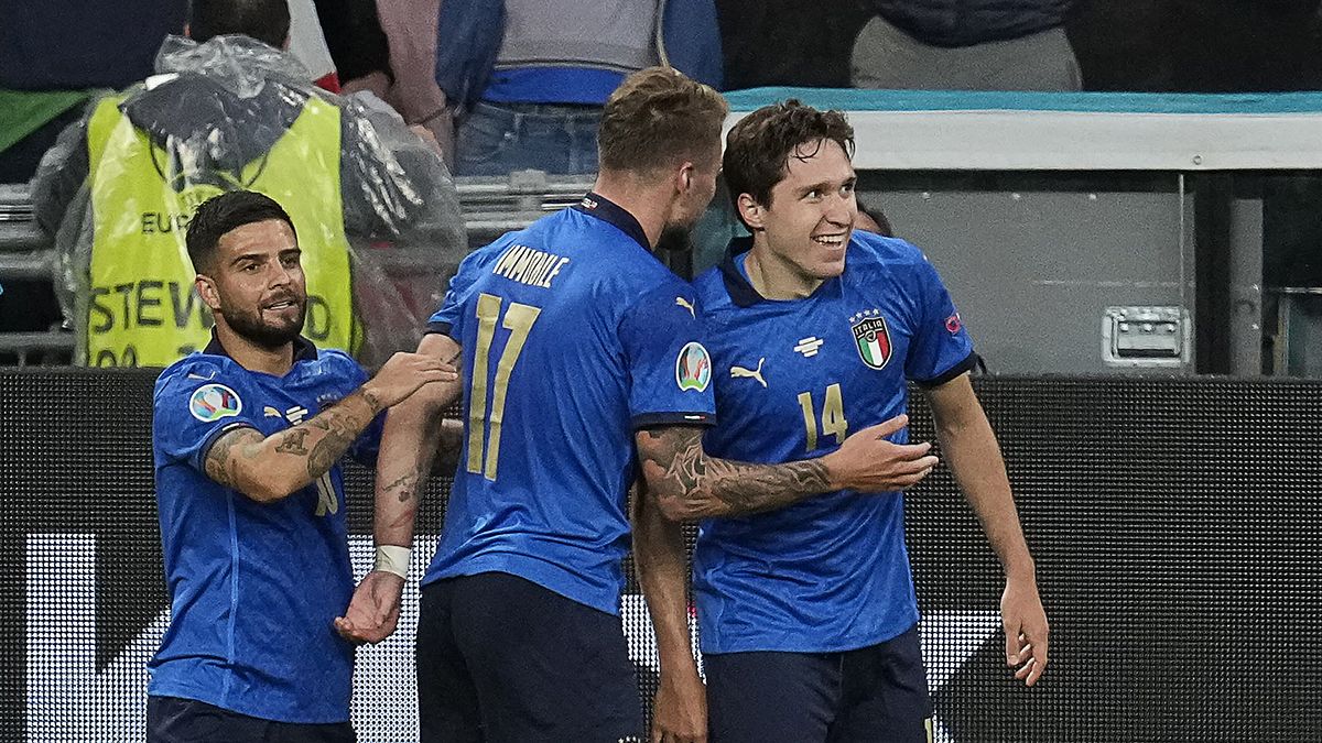 Lorenzo Insigne, Ciro Immobile e Federico Chiesa 