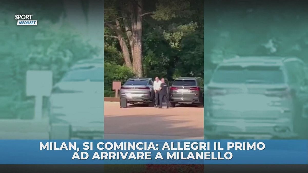 Allegri il primo a Milanello