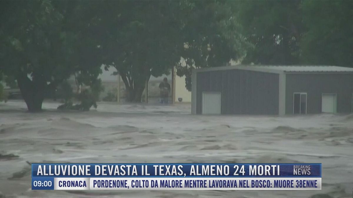 Breaking News delle 09.00 | Alluvione devasta il Texas, almeno 24 morti