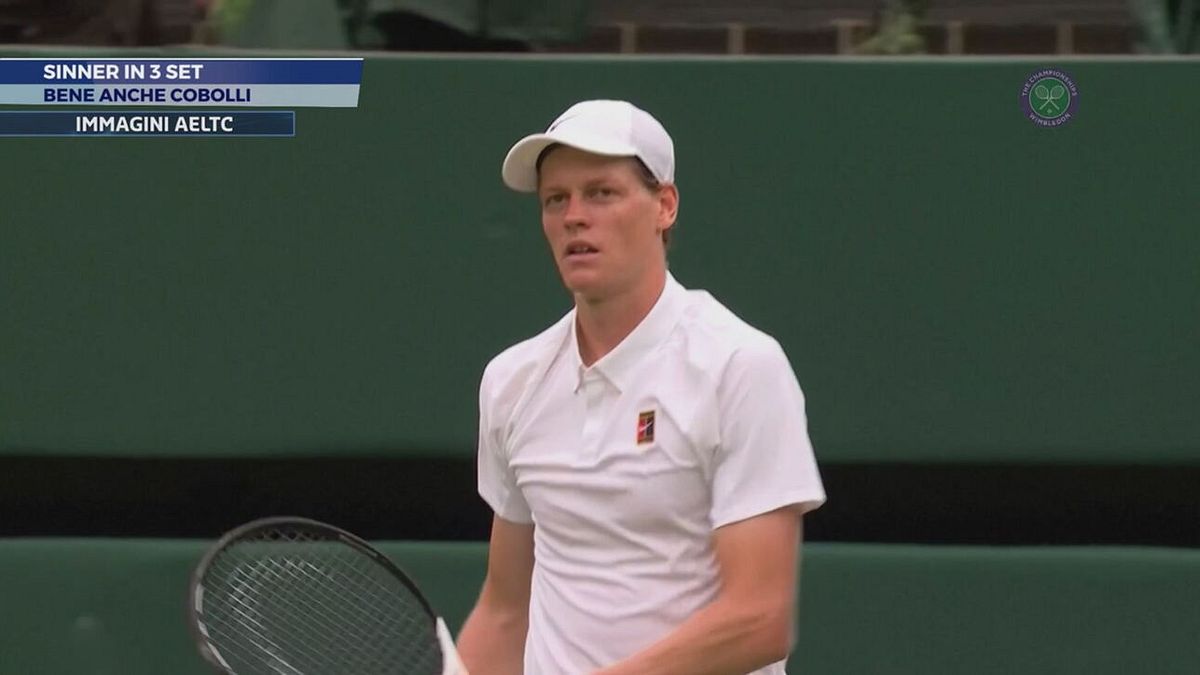 Wimbledon, Sinner batte Martinez in tre set