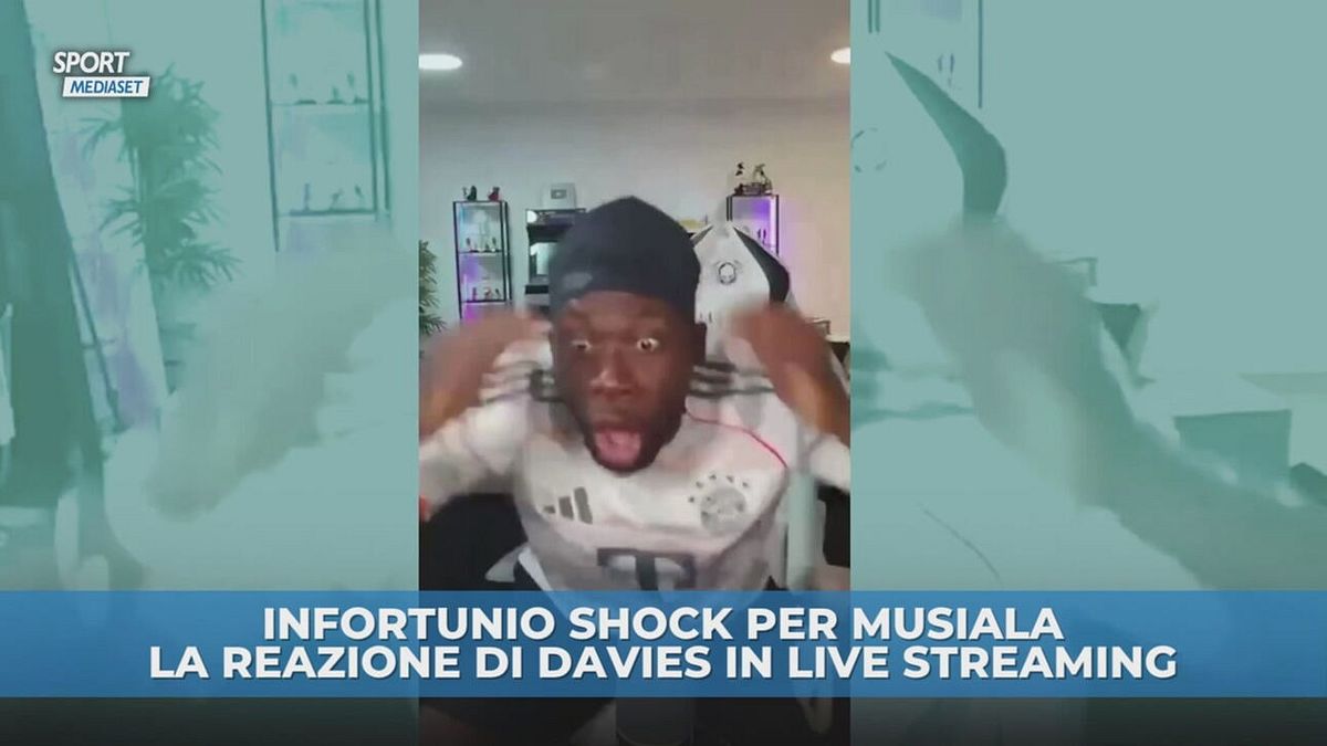 Davies, la reazione all'infortunio di Musiala