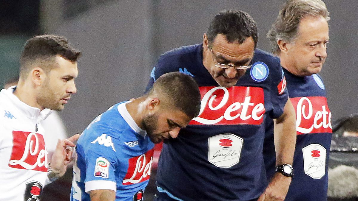 Maurizio Sarri e Lorenzo Insigne 