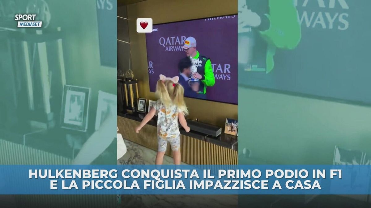 Hulkenberg fa la storia e la piccola figlia impazzisce
