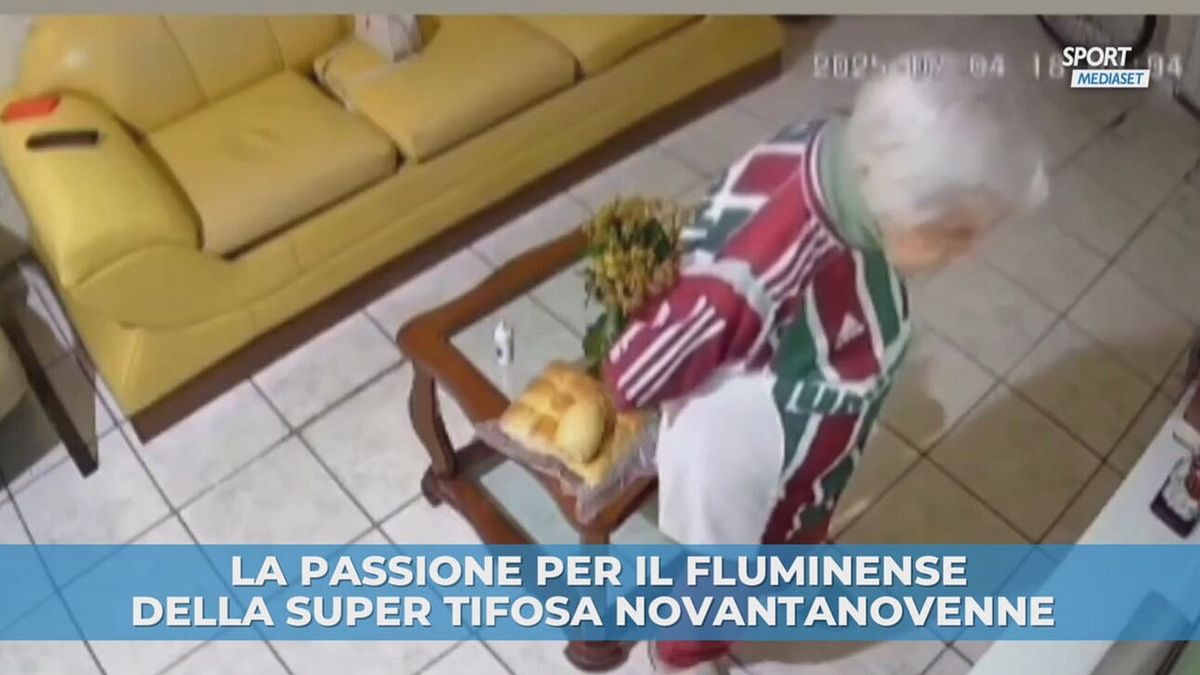 Super tifosa del Fluminense di 99 anni