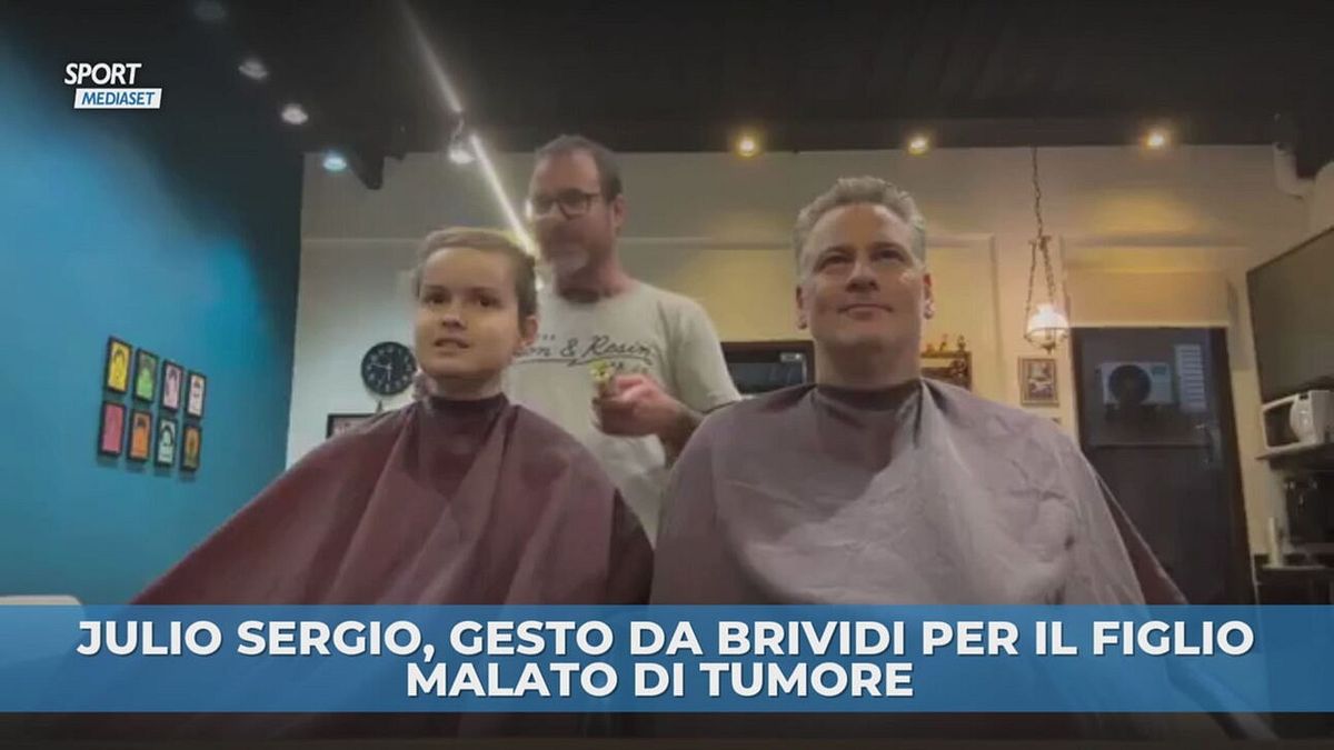 Il gesto da brividi di Julio Sergio per il figlio