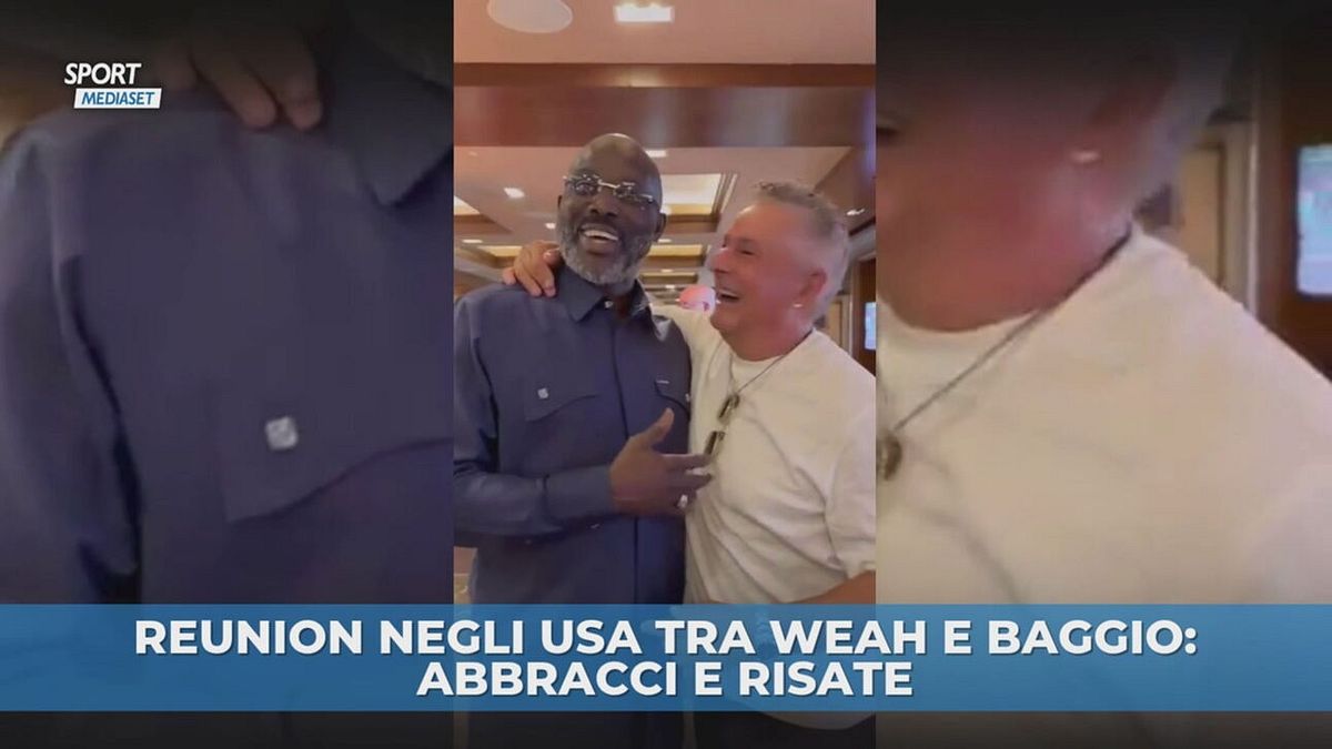 Weah e Baggio, che reunion