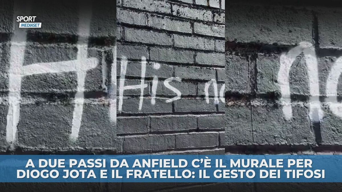 Murale da brividi per Diogo e il fratello