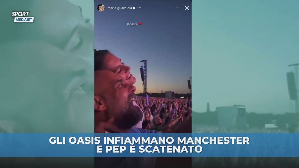 Gli Oasis infiamma Manchester, Guardiola scatenato
