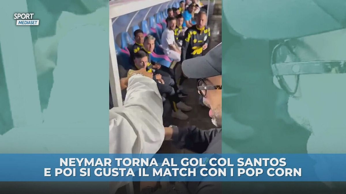 Neymar, gol e abbuffata di Pop Corn