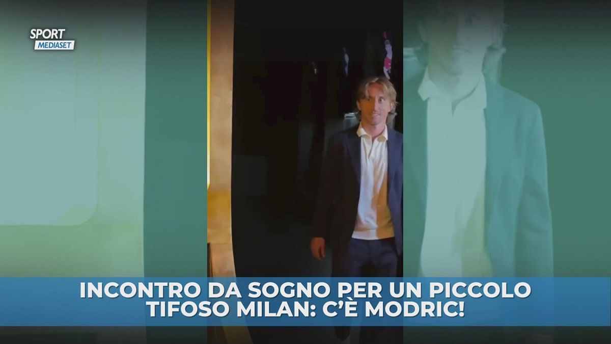 Modric, che sorpresa al baby tifoso